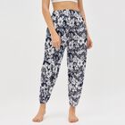 Women's Blue Skinny Fit Regular Style Harem Pants, Navy Blue, small image number null