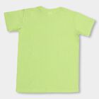 Boys Bright Lime Green Round Neck Graphic Print T-Shirt, Light Green, small image number null