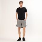Men's Jet Black Crew Neck Athleisure T-Shirt, Black, small