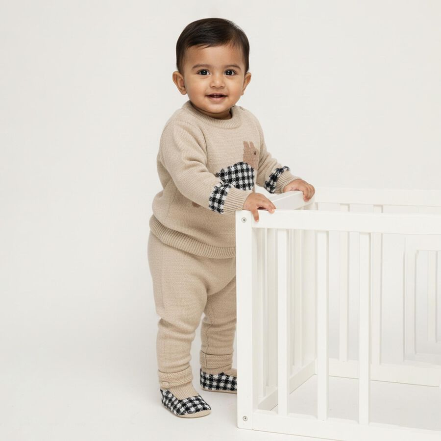Infants' Pullover, Beige, large image number null