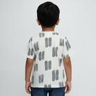 Boys Light Grey Cotton Crew Neck Casual T-Shirt, हल्का ग्रे, small image number null