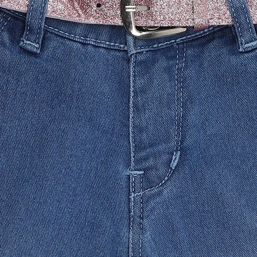 Girls' Jeans, हल्का नीला, large image number null