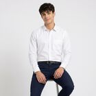 Men's White Regular Fit Formal Shirt, सफ़ेद, small