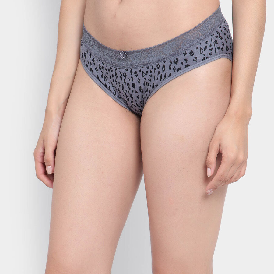 Printed Panty, Dark Grey, large image number null