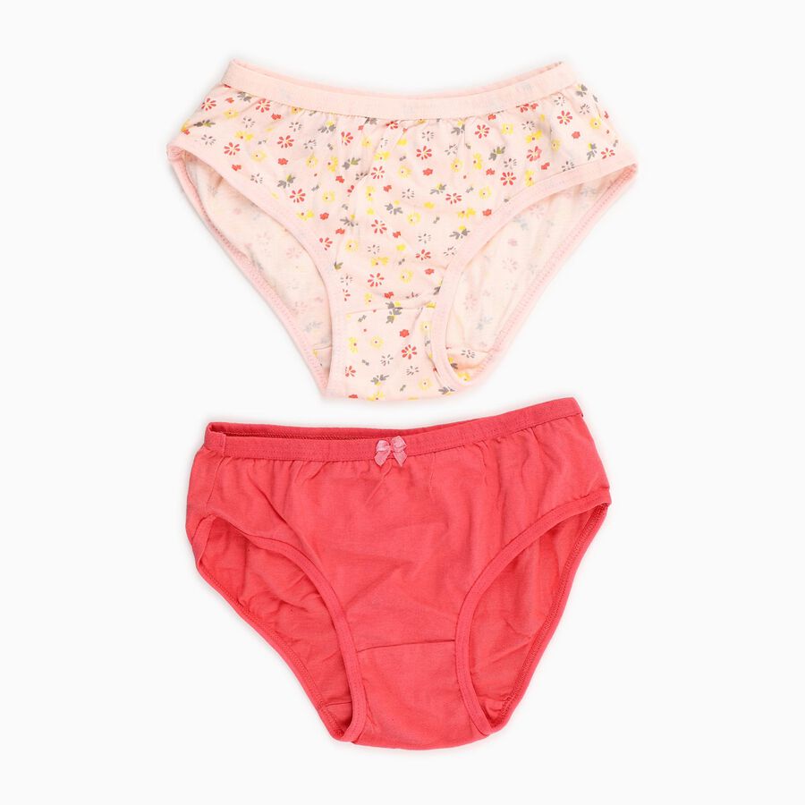 Girls' 100% Cotton Panty, मूँगा (कोरल), large image number null