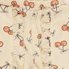 Girls' Cream Cherry Printed Elastic Waist Pyjama, ऑफ व्हाइट, small image number null