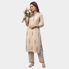 Women's Eggshell White Lace Detailed Ethnic Set, Off White, small