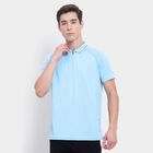 Printed Polo T-Shirt, Sky Blue, small image number null