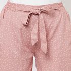 Printed Flared Capri, Pink, small image number null
