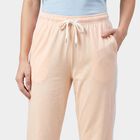 Women's Light Pink Straight Fit Side-Striped Track Pants, हल्का गुलाबी, small