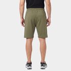 Men Olive Green Regular Fit Drawstring Jamaican Shorts, ओलिव, small