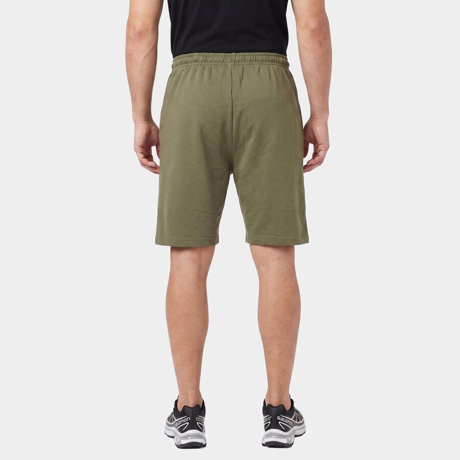Men Olive Green Regular Fit Drawstring Jamaican Shorts, ओलिव, large