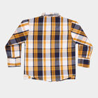 Infants Cotton Checks Casual Shirt, Mustard, small image number null