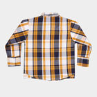 Infants Cotton Checks Casual Shirt, Mustard, small image number null