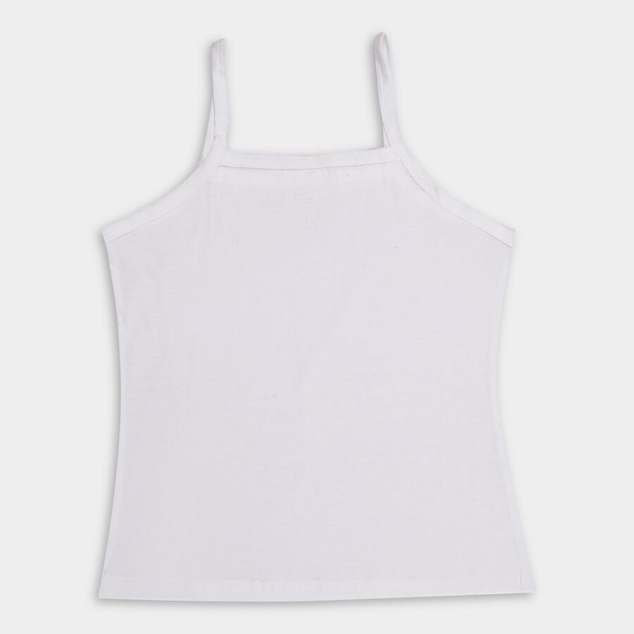 Girls' 100% Cotton Vest , गहरा पीला, large image number null