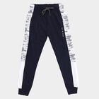 Boys' Navy Blue Camouflage Panel Cotton Blend Pyjama, Navy Blue, small image number null