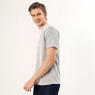 Men's Muted Olive Crew Neck Striped T-Shirt, Olive, small