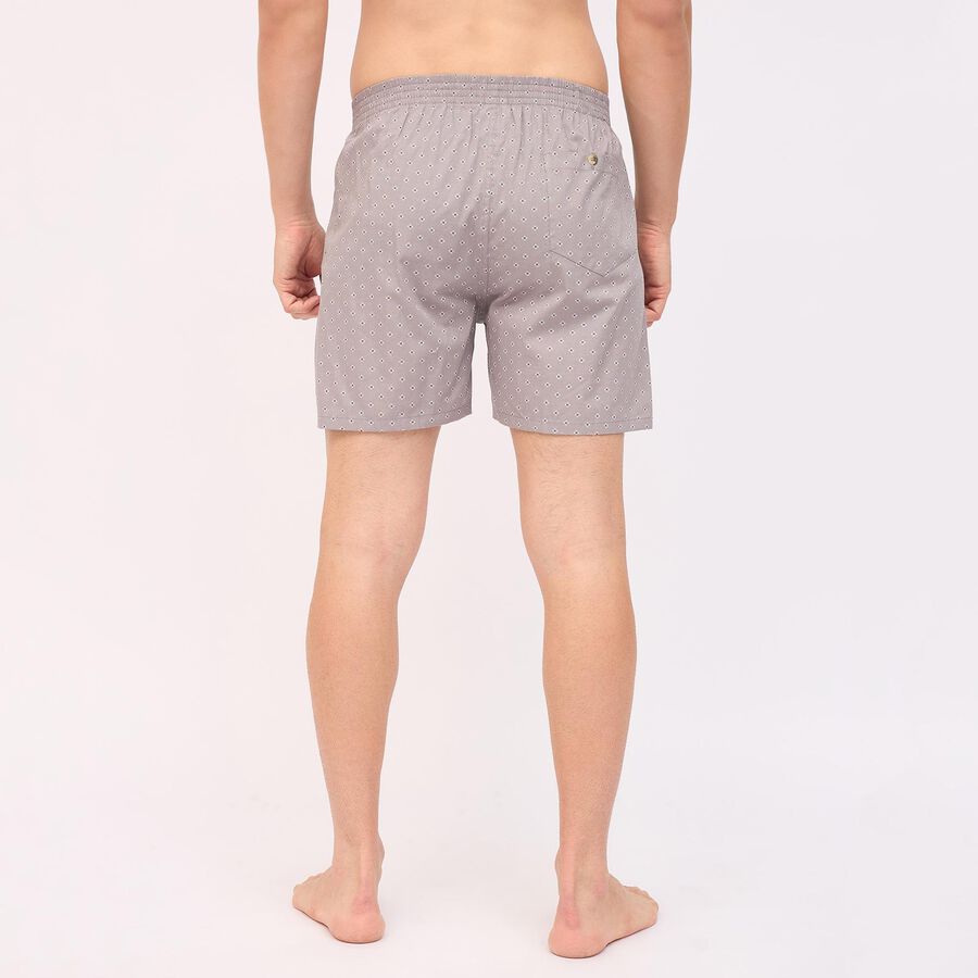 Men's 100% Cotton Boxers, Dark Grey, large image number null