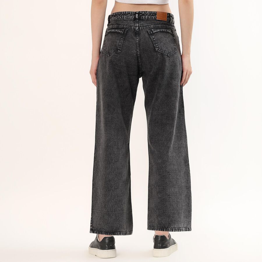 Women's Dark Grey Slim Fit Jeans, गहरा ग्रे, large