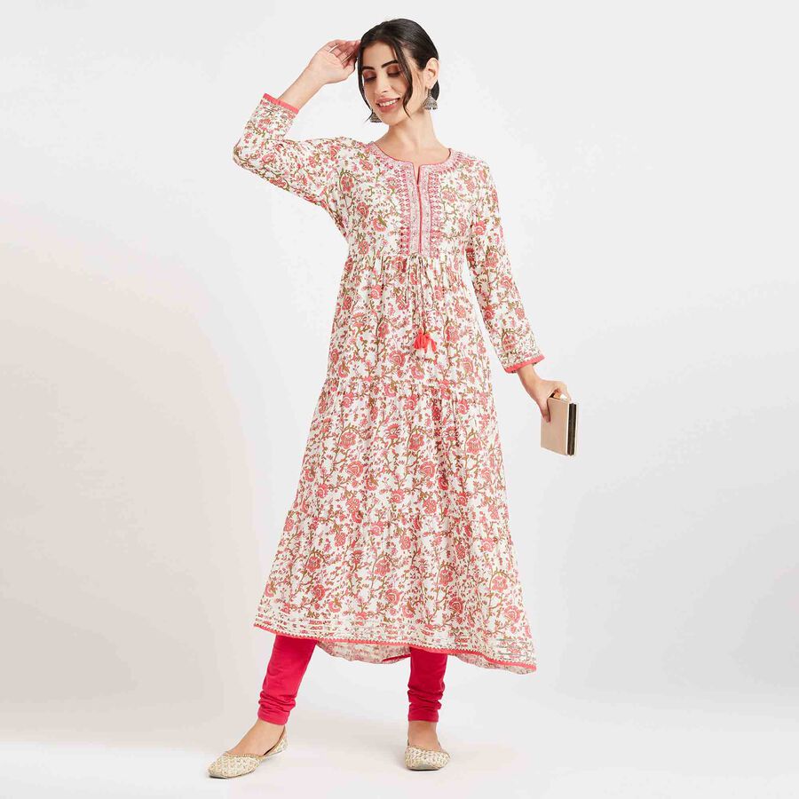 Embroidered Kurta, Aqua, large image number null