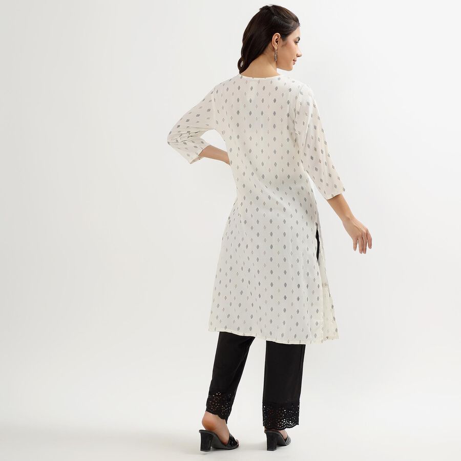 Ladies' Kurta, Off White, large image number null
