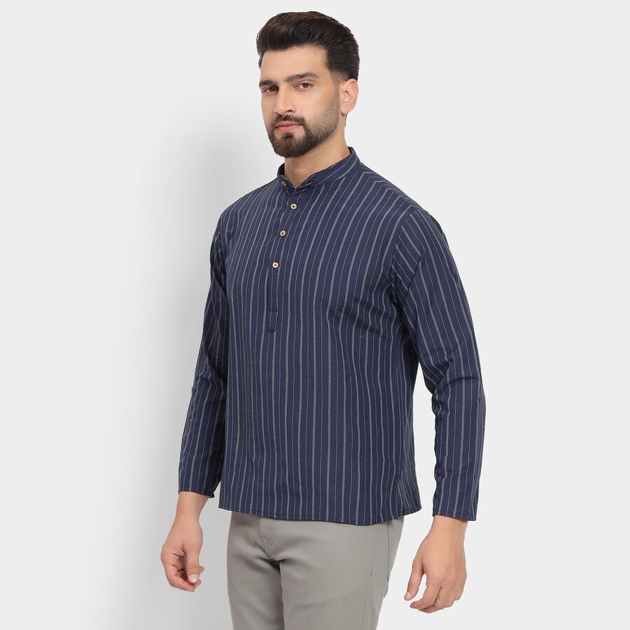 Men's Kurta , Navy Blue, large image number null