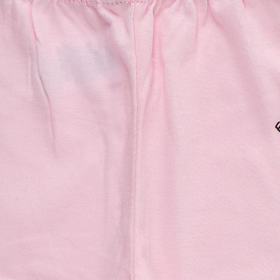 Infants Powder Blue Regular-Fit Cloud Printed Cotton Pyjama, Pink, large