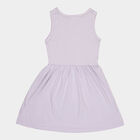 Girls Sleeveless Frock, Lilac, small image number null