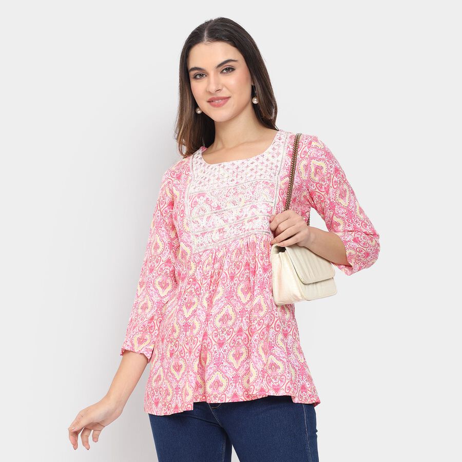 Ladies' Kurti , गुलाबी, large image number null
