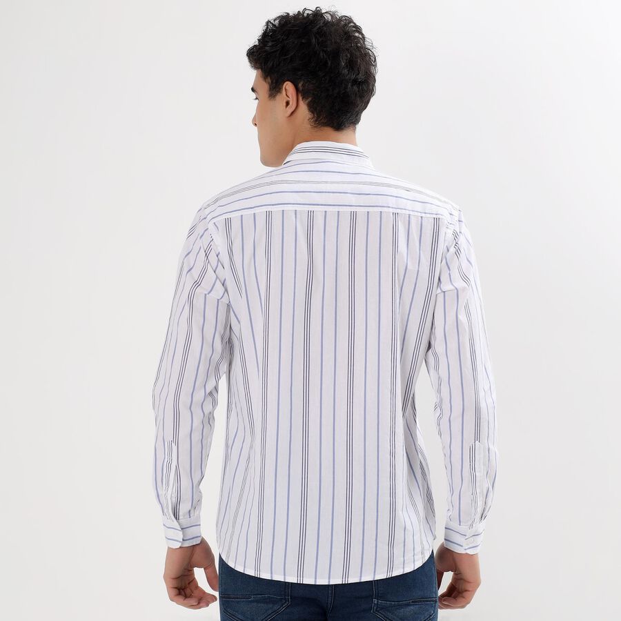 Men's 100% Cotton Casual Shirt , White, large image number null