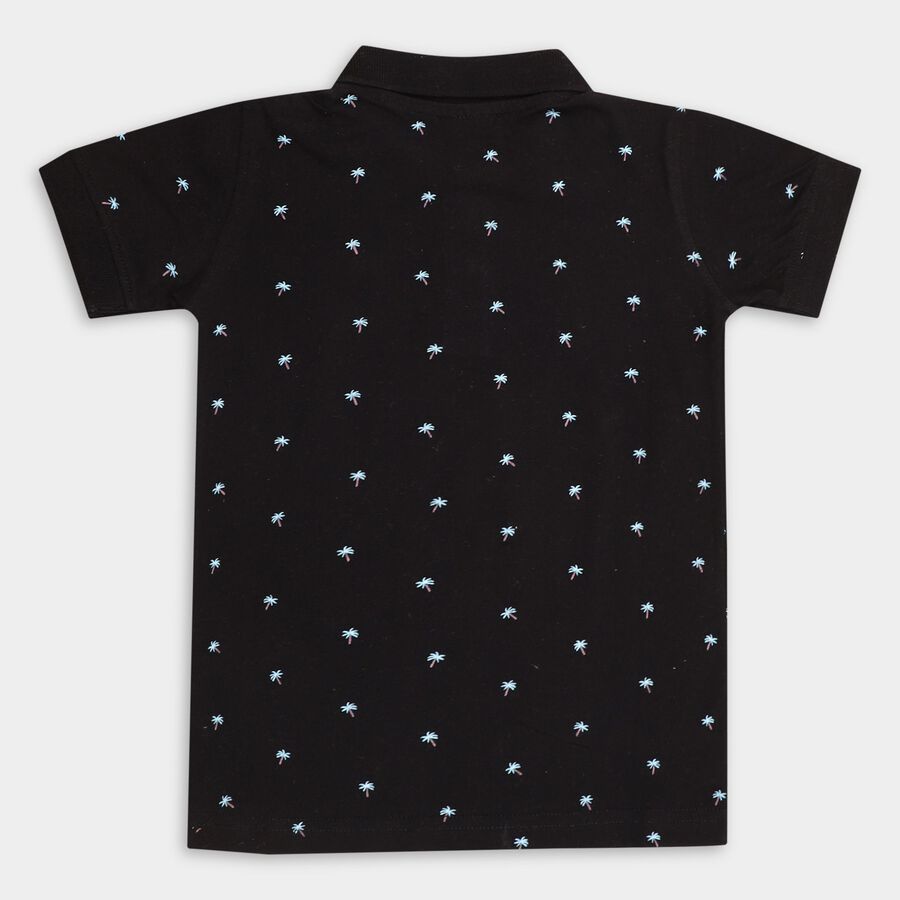 Boy's Cotton Half Sleeves T-Shirt, Navy Blue, large image number null