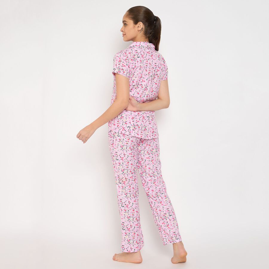 Ladies' Night Suit, हल्का गुलाबी, large image number null