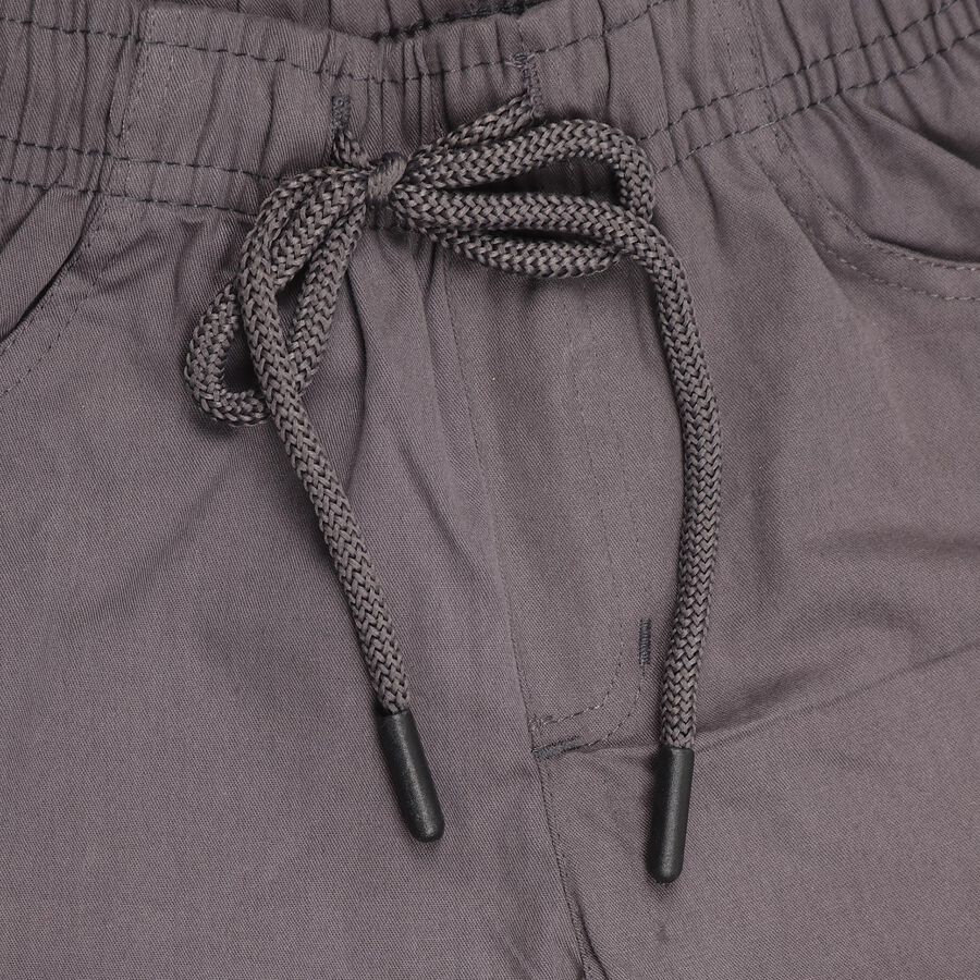 Boys' 100% Cotton Basic Five Pockets Trouser , Charcoal, large image number null