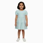 Girls' Frock, हल्का हरा, small image number null