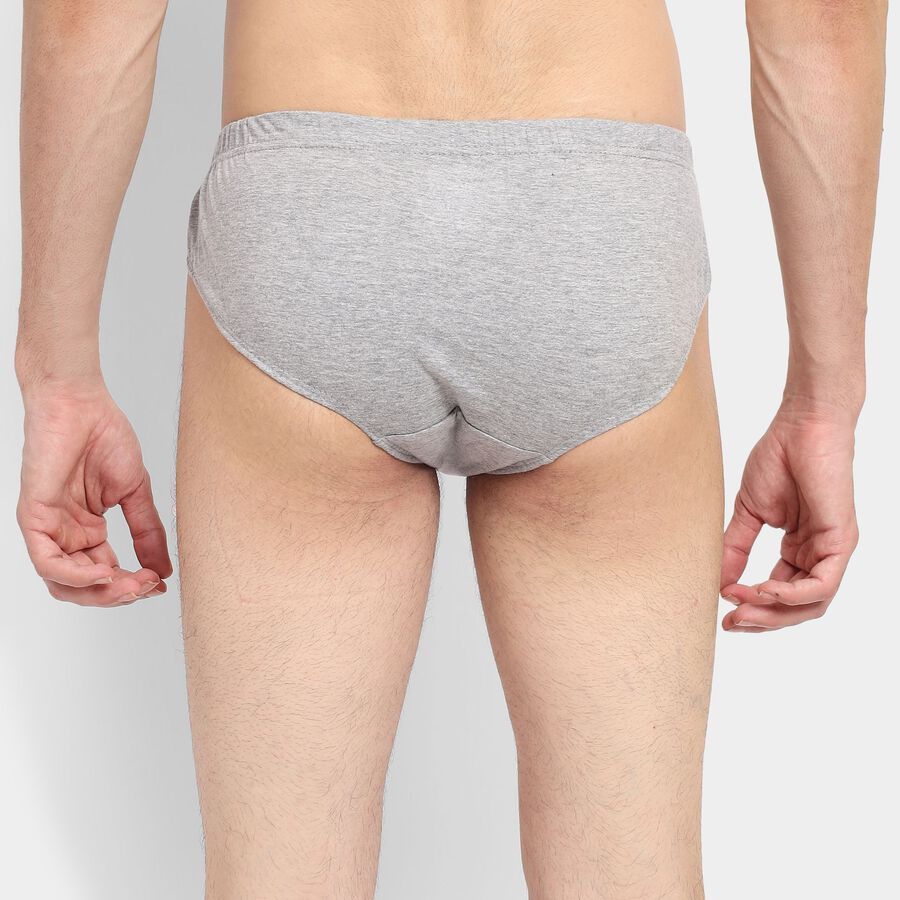 Men's Briefs , Melange Light Grey, large
