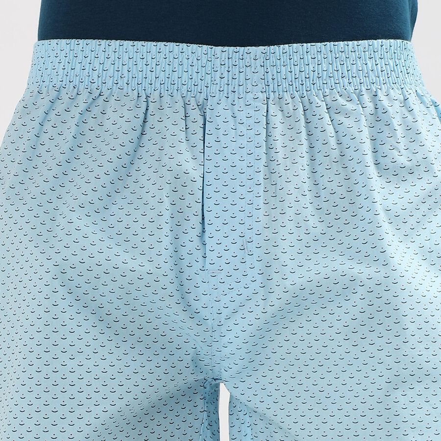 Men's 100% Cotton Boxers, Light Blue, large image number null