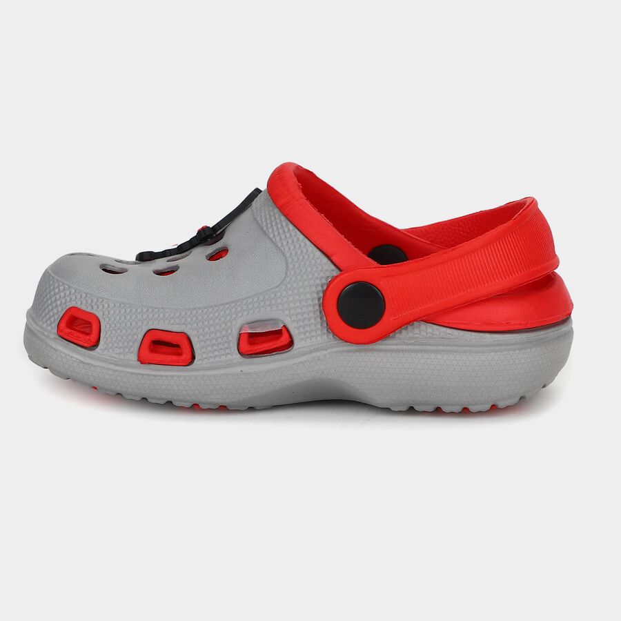 Boys Grey Slingback Clogs Sandals, Grey, large