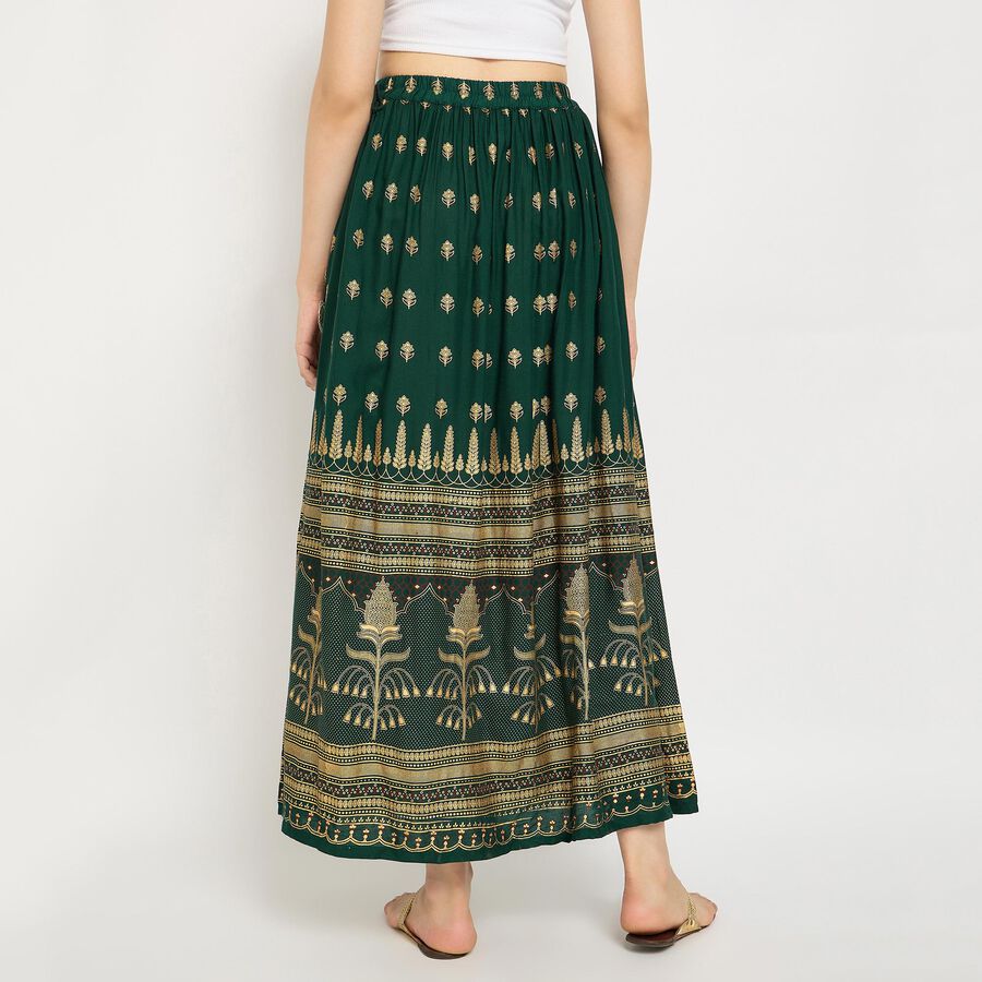 Ladies' Lehenga Skirt, Dark Green, large image number null