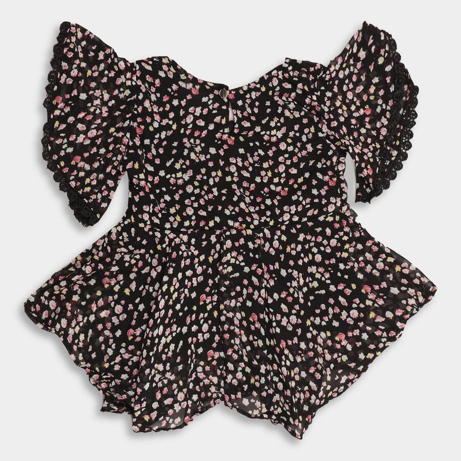 Girls' T-Shirt , काला, large image number null