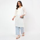 Women's Blue Wide-Leg Solid Palazzos, मध्यम नीला, small