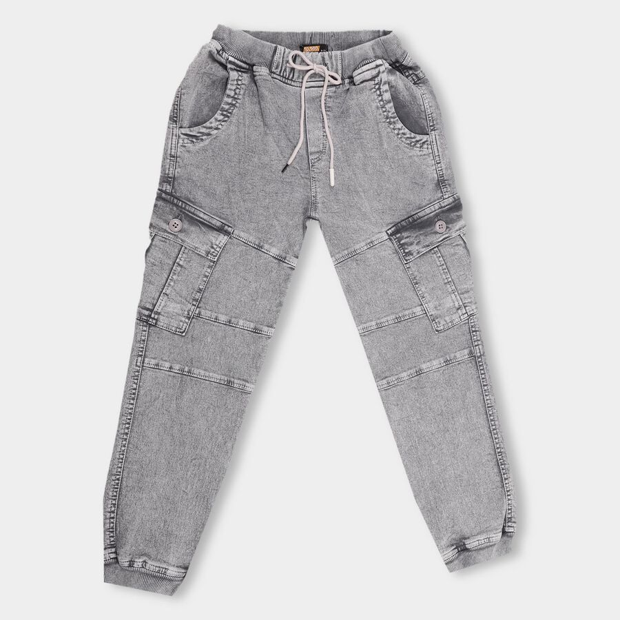 Boys' Trousers , Light Grey, large image number null