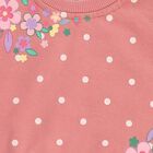 Infants Light Pink Cotton Crew Neck Ruffle Sleeve Sweatshirt, Light Pink, small image number null