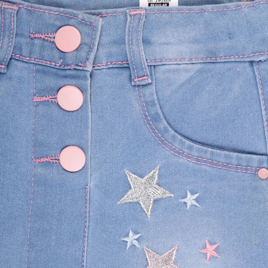 Girls' Skirt , Light Blue, large image number null