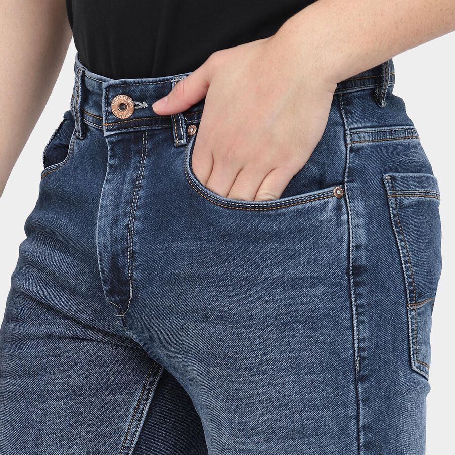 Men's Jeans, Dark Blue, large image number null