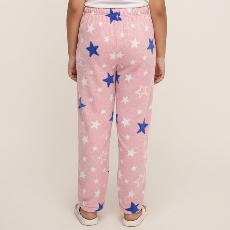 Girls' Winter Pyjama, हल्का गुलाबी, large image number null