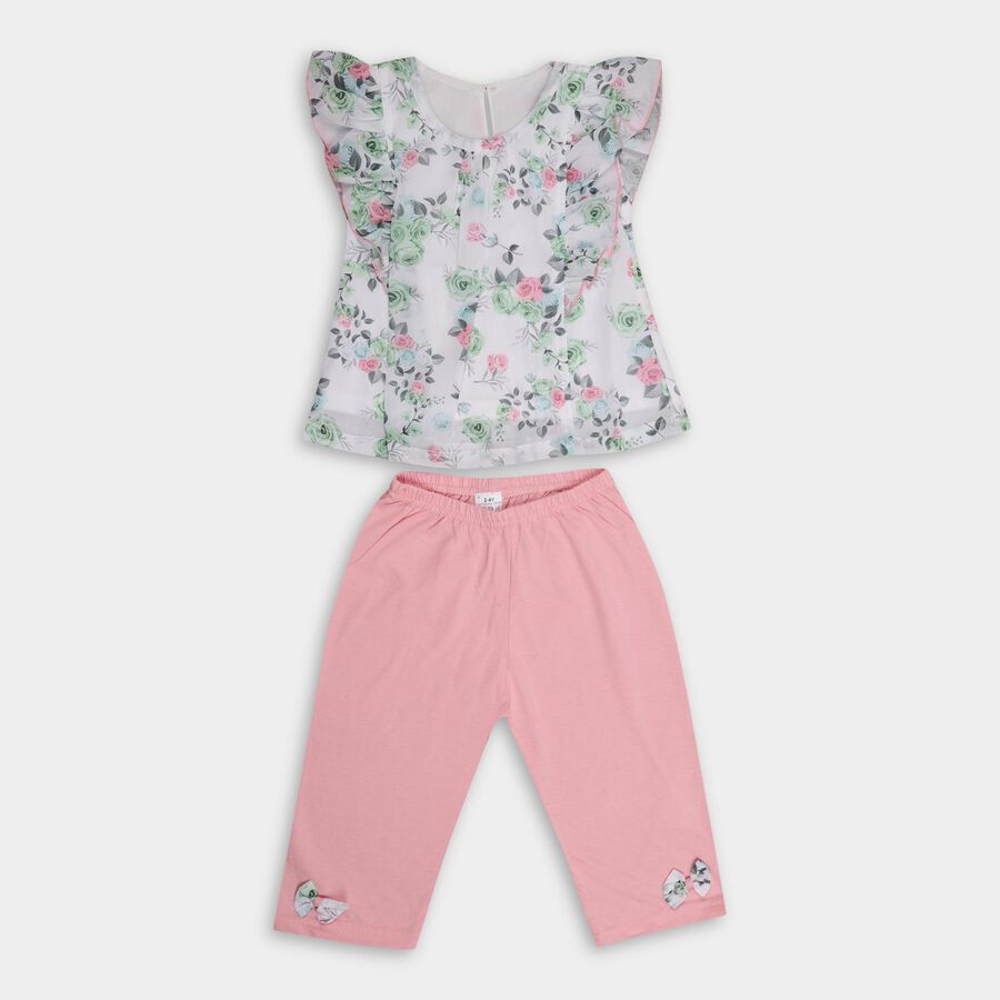Girls' Capri Set , Light Green, large image number null