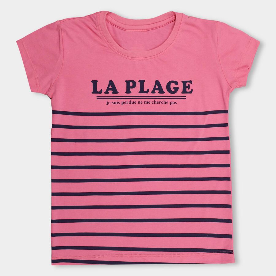 Girls' T-Shirt , Fuchsia, large image number null