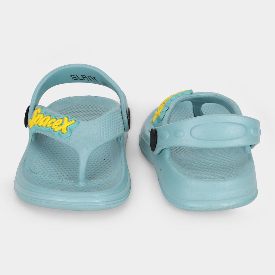 Boys' Teal Back Strap Thong Sandals, टील ब्लू, large