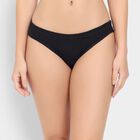 Ladies' 100% Cotton Panty , Black, small image number null
