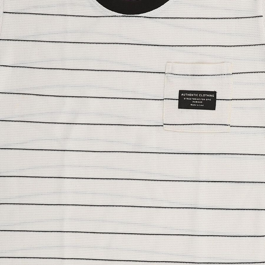 Boys' Half Sleeves T-Shirt, ऑफ व्हाइट, large image number null